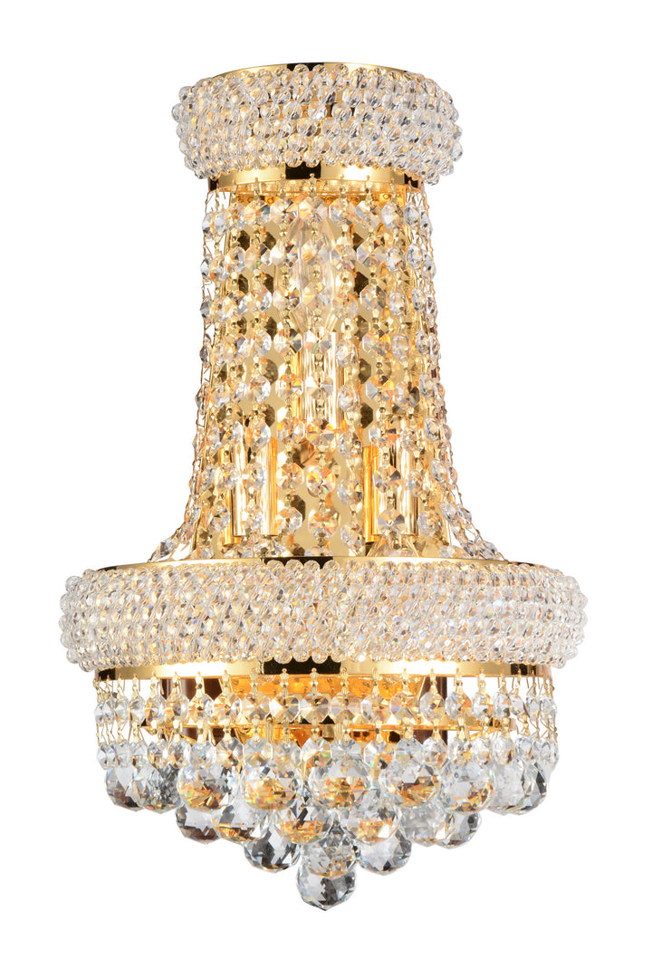 Empire Three Light Wall Sconce in Gold - available from The Lighting Shoppe, trusted by Canadian homeowners