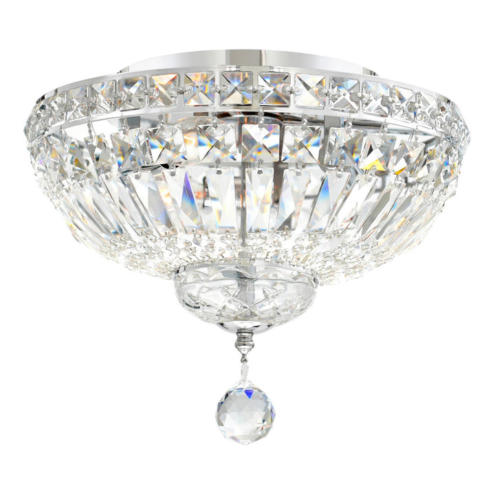 Stefania Three Light Flush Mount in Chrome - available from The Lighting Shoppe, trusted by Canadian homeowners