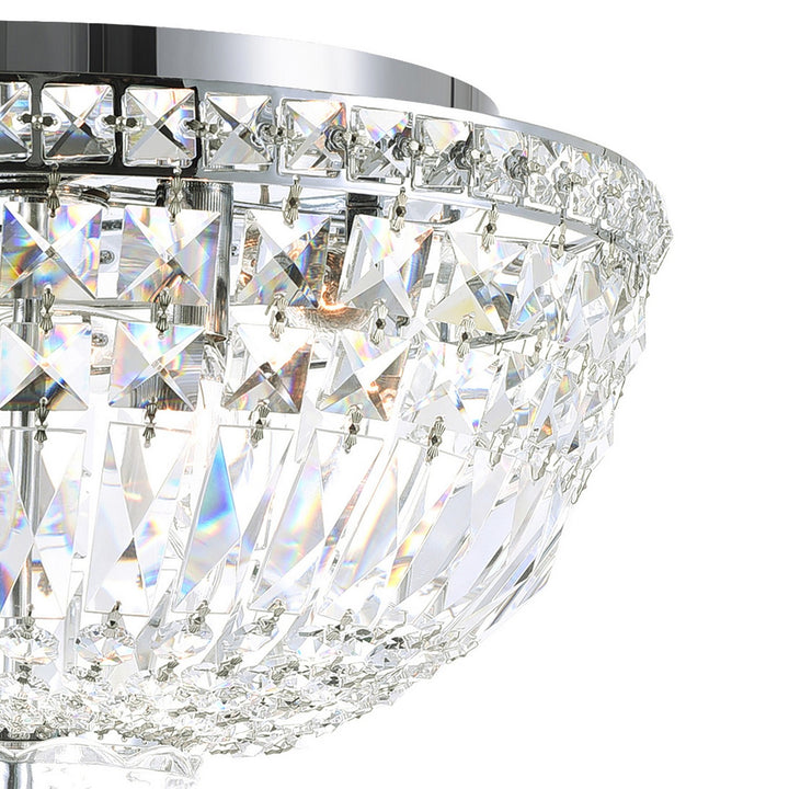 CWI Lighting Canada - 8003C16C - Five Light Flush Mount - Stefania - Chrome