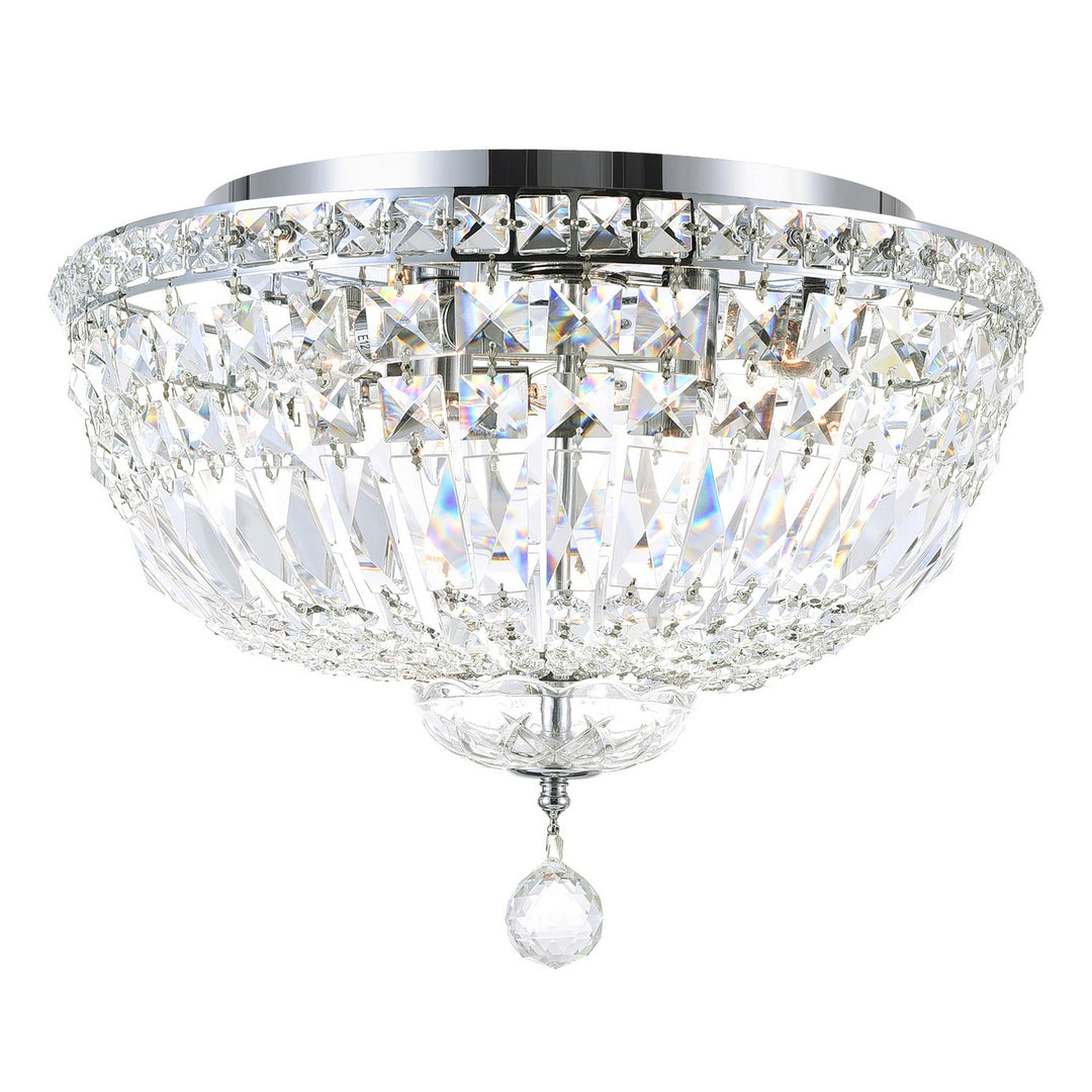 Stefania Five Light Flush Mount in Chrome - available from The Lighting Shoppe, trusted by Canadian homeowners