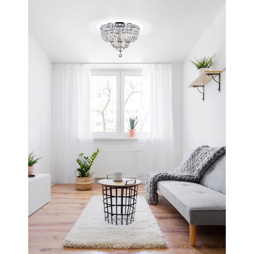 CWI Lighting Canada - 8003C20C - Eight Light Flush Mount - Stefania - Chrome