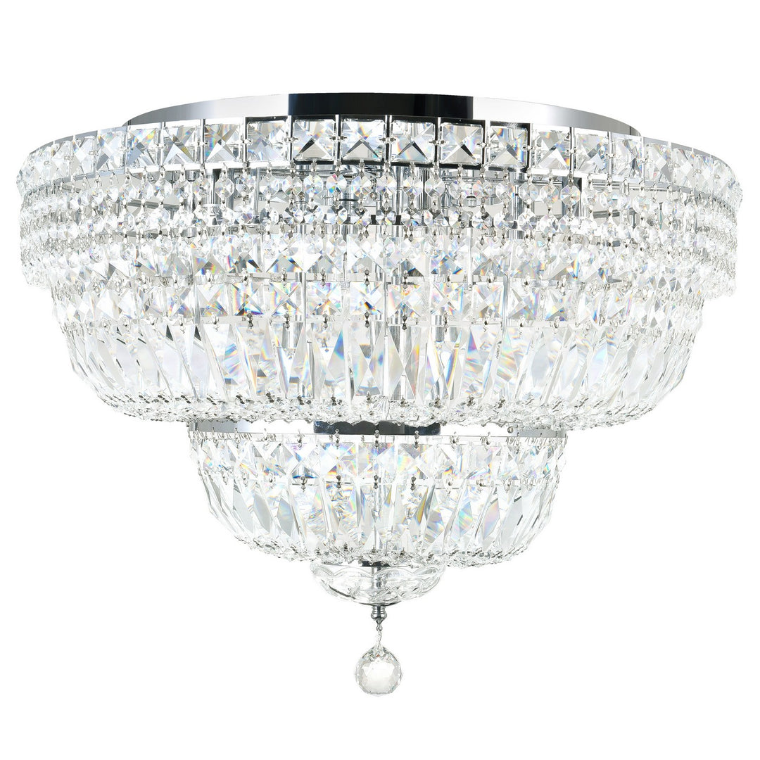 Stefania 16 Light Flush Mount in Chrome - available from The Lighting Shoppe, trusted by Canadian homeowners