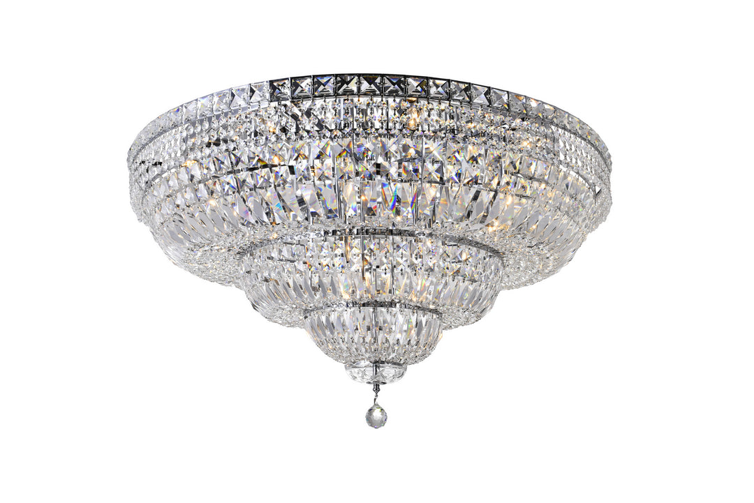 Stefania 21 Light Flush Mount in Chrome - available from The Lighting Shoppe, trusted by Canadian homeowners