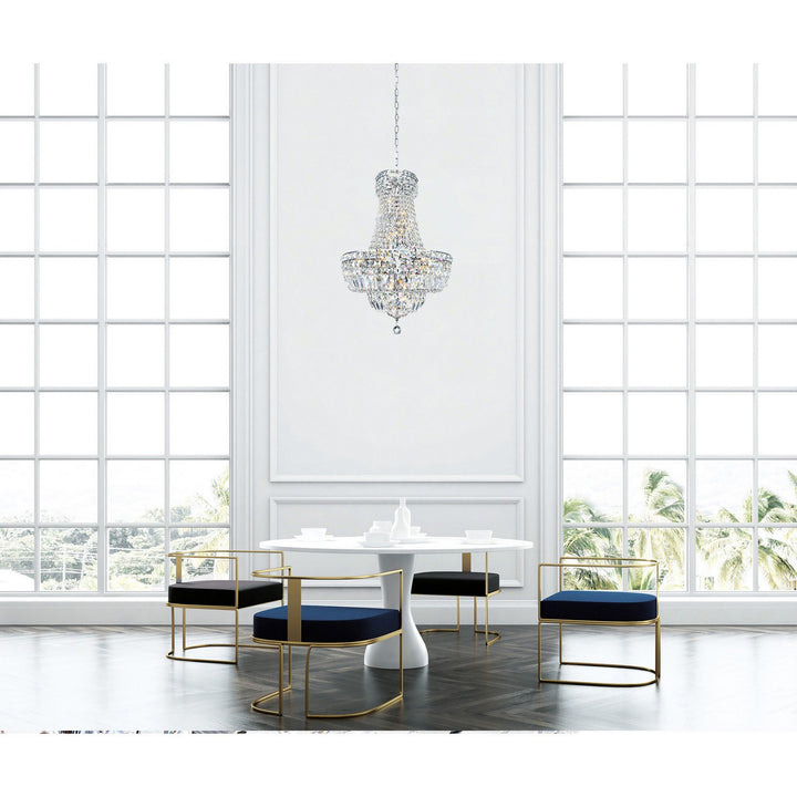 CWI Lighting Canada - 8003P18C - Eight Light Chandelier - Stefania - Chrome