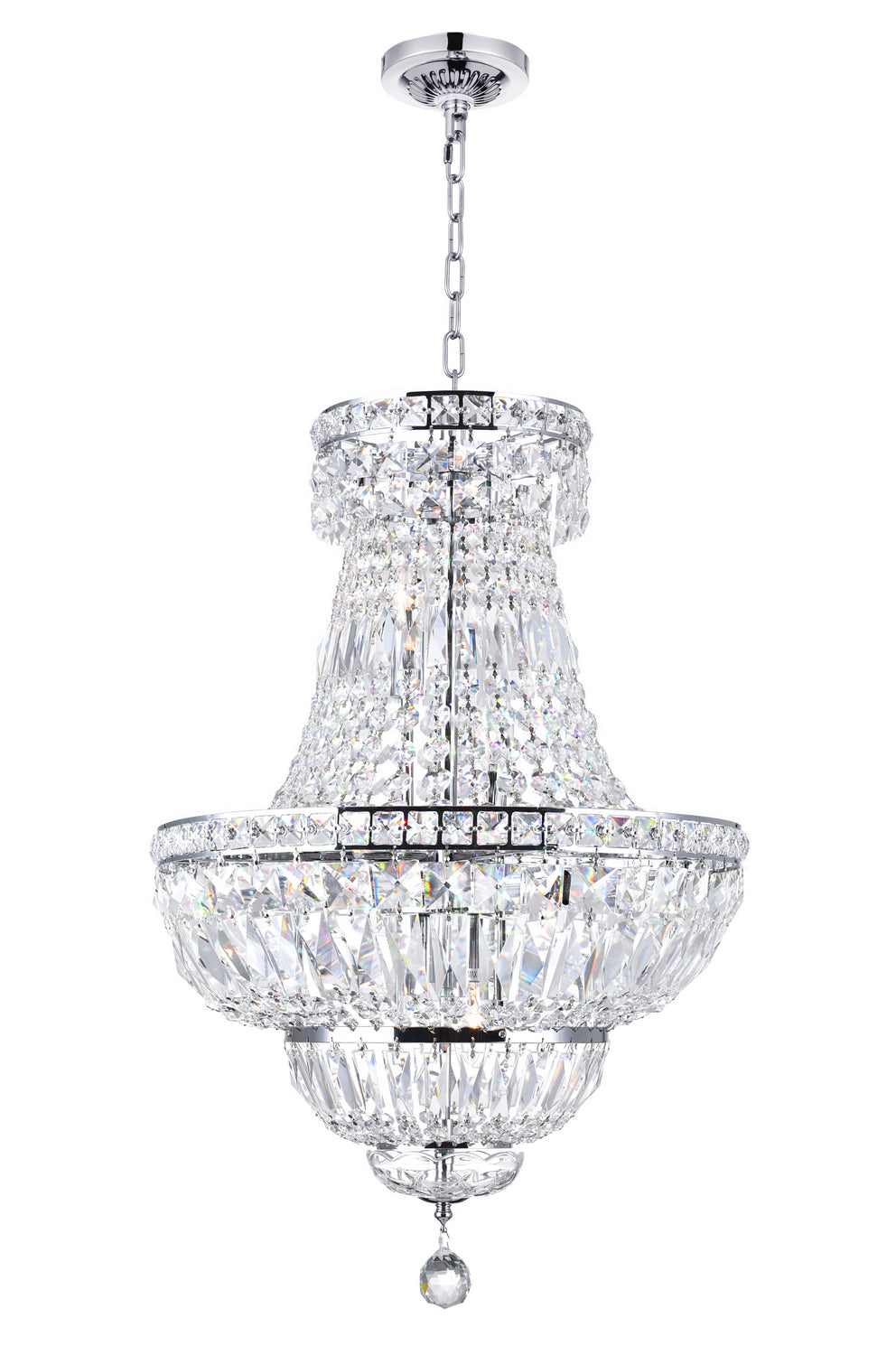 Stefania Eight Light Chandelier in Chrome - available from The Lighting Shoppe, trusted by Canadian homeowners