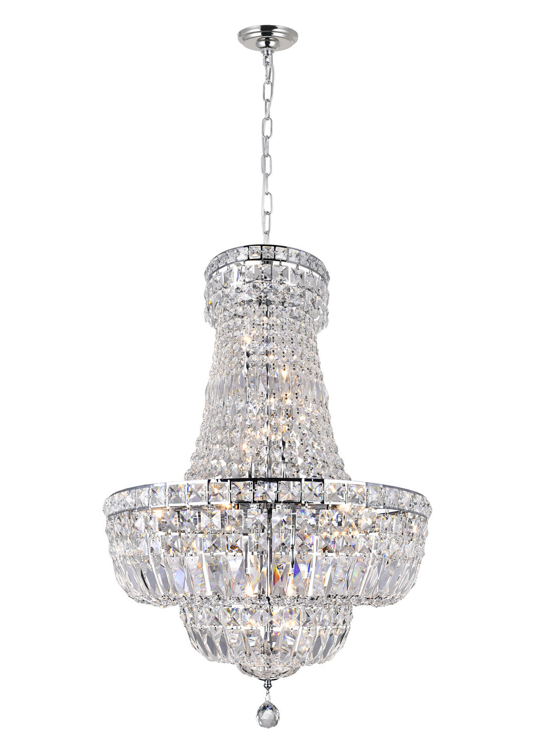 Stefania 13 Light Chandelier in Chrome - available from The Lighting Shoppe, trusted by Canadian homeowners