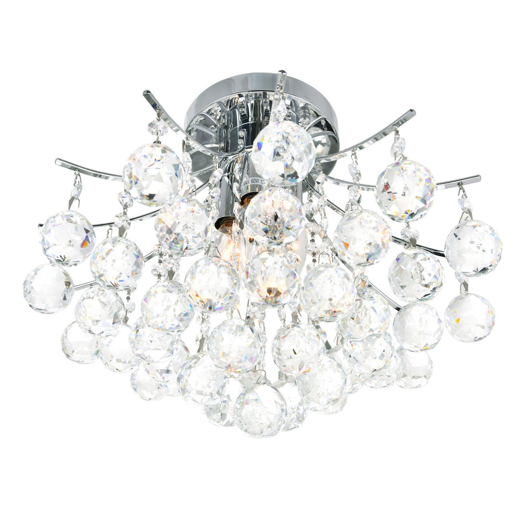 CWI Lighting Canada - 8012C16C - Four Light Flush Mount - Princess - Chrome