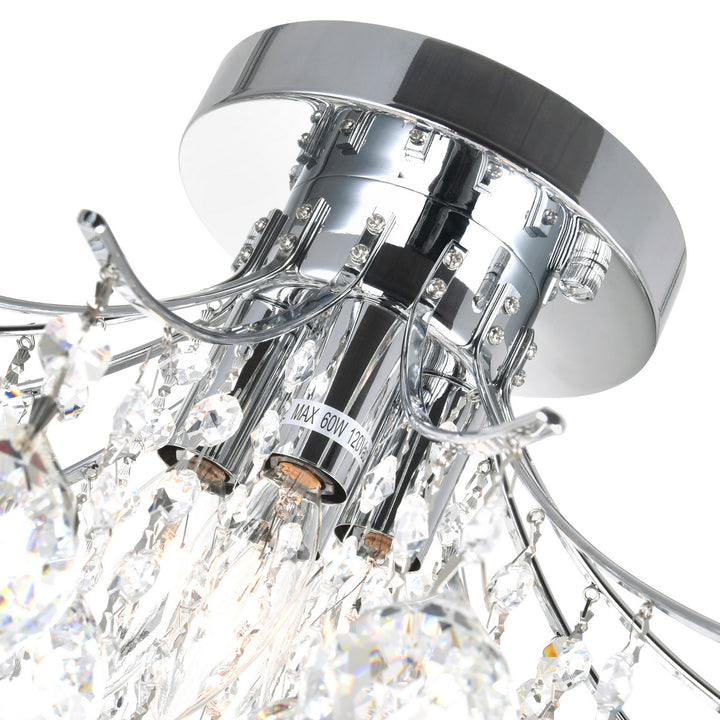 CWI Lighting Canada - 8012C16C - Four Light Flush Mount - Princess - Chrome