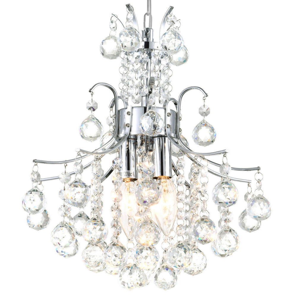 CWI Lighting Canada - 8012P12C - Three Light Mini Chandelier - Princess - Chrome