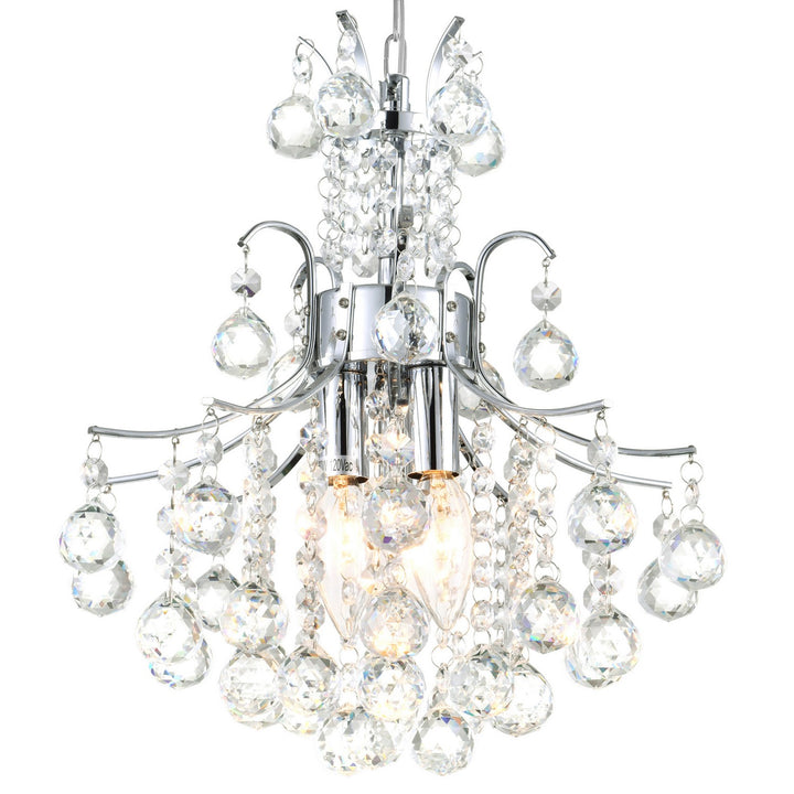 CWI Lighting Canada - 8012P12C - Three Light Mini Chandelier - Princess - Chrome