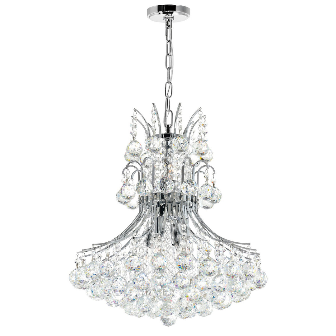 Princess Eight Light Chandelier in Chrome - available from The Lighting Shoppe, trusted by Canadian homeowners