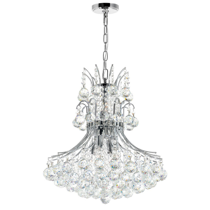 Princess Eight Light Chandelier in Chrome - available from The Lighting Shoppe, trusted by Canadian homeowners