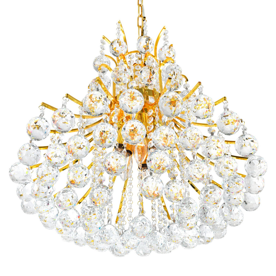CWI Lighting Canada - 8012P24G - Ten Light Chandelier - Princess - Gold
