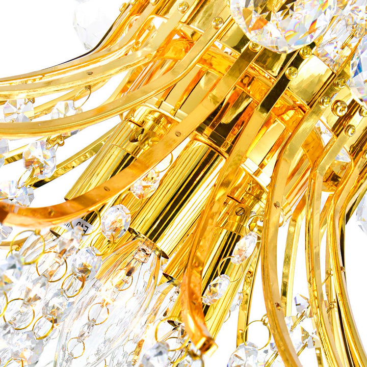 CWI Lighting Canada - 8012P24G - Ten Light Chandelier - Princess - Gold