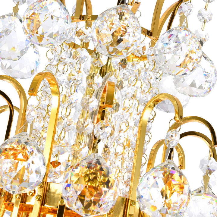 CWI Lighting Canada - 8012P24G - Ten Light Chandelier - Princess - Gold