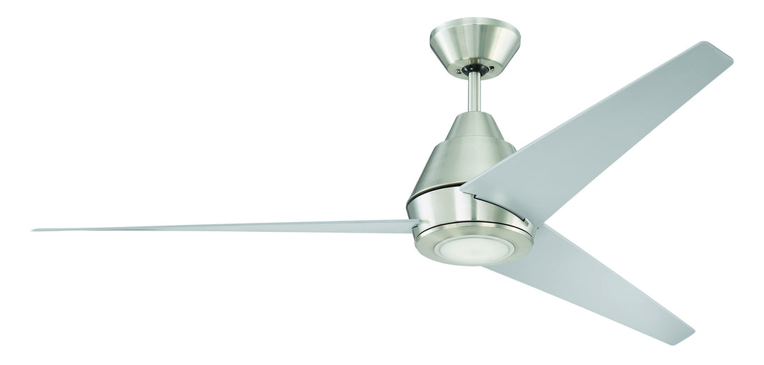 Acadian 56"Ceiling Fan in Brushed Polished Nickel - available from The Lighting Shoppe, trusted by Canadian homeowners