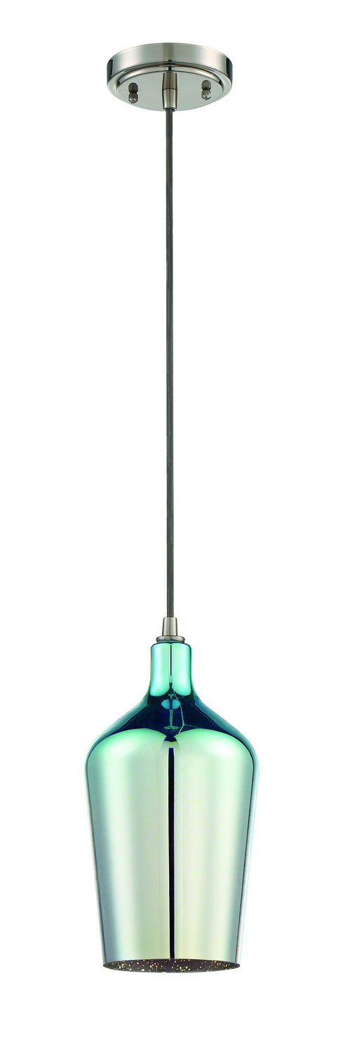 Pendant One Light Mini Pendant in Brushed Polished Nickel - available from The Lighting Shoppe, trusted by Canadian homeowners