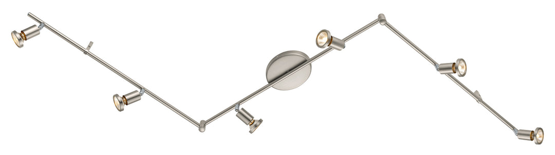 Buzz Six Light Track in Matte Nickel - available from The Lighting Shoppe, trusted by Canadian homeowners