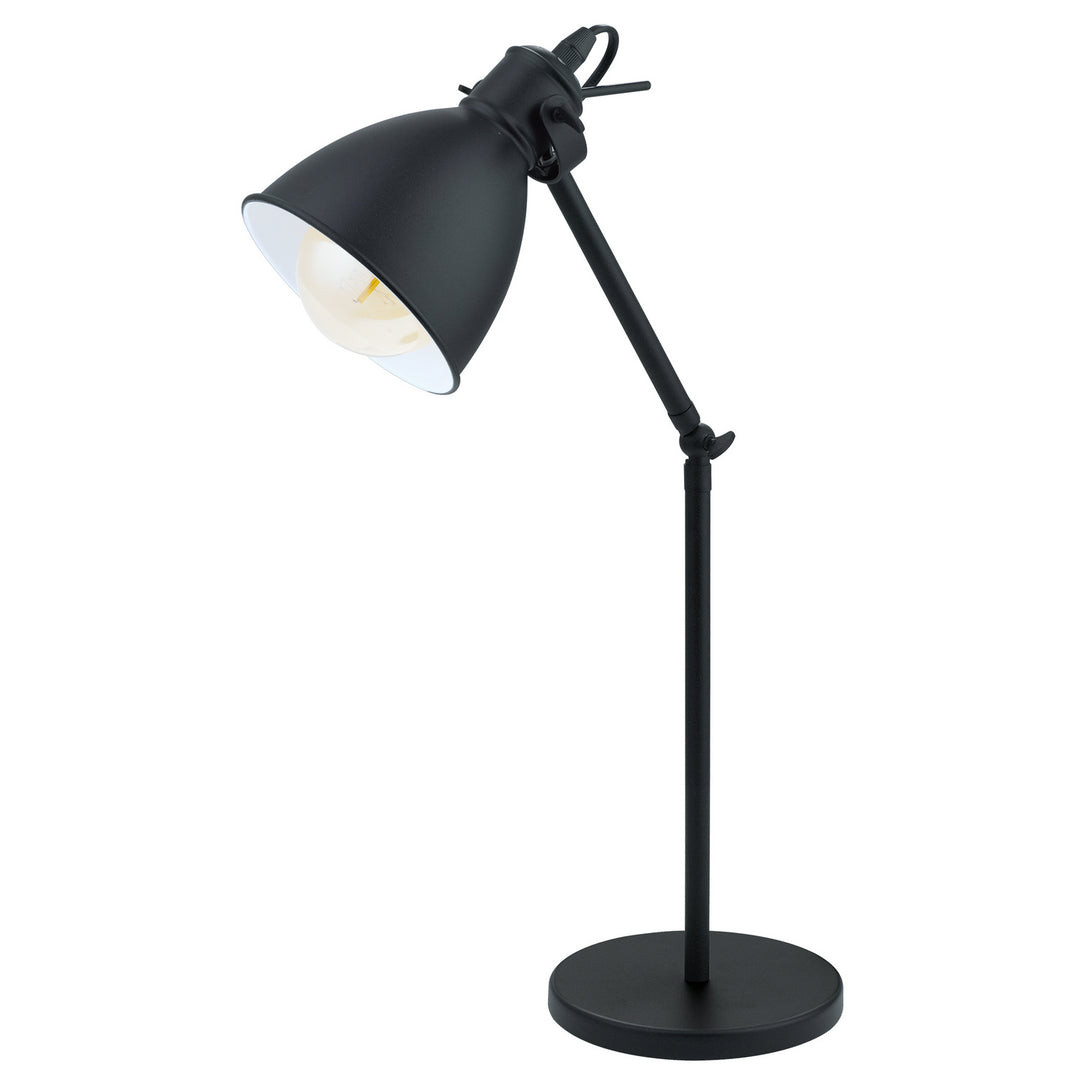 Priddy One Light Table Lamp in Black / White - available from The Lighting Shoppe, trusted by Canadian homeowners