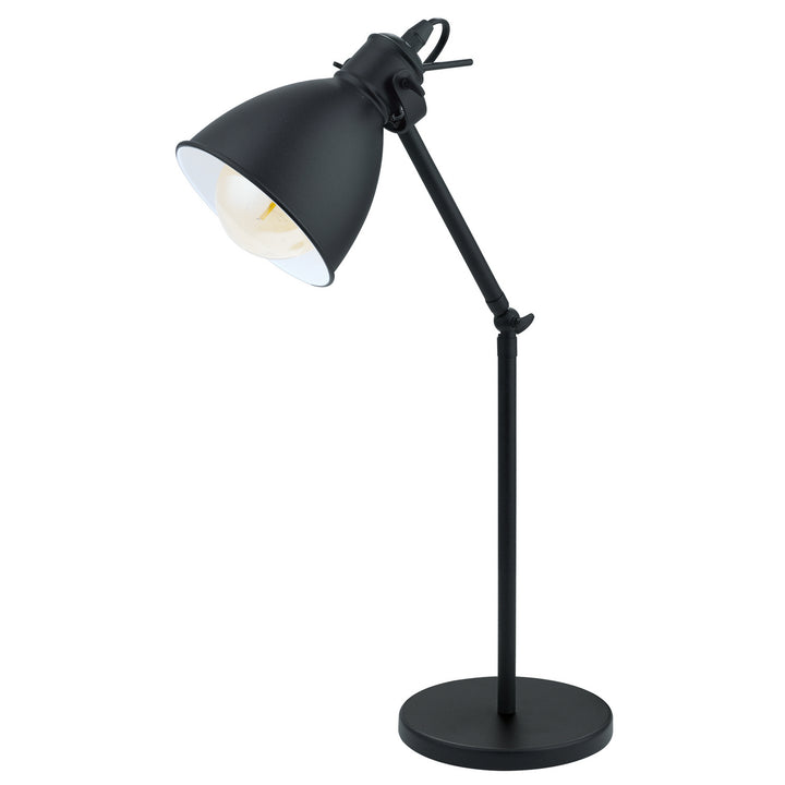 Priddy One Light Table Lamp in Black / White - available from The Lighting Shoppe, trusted by Canadian homeowners