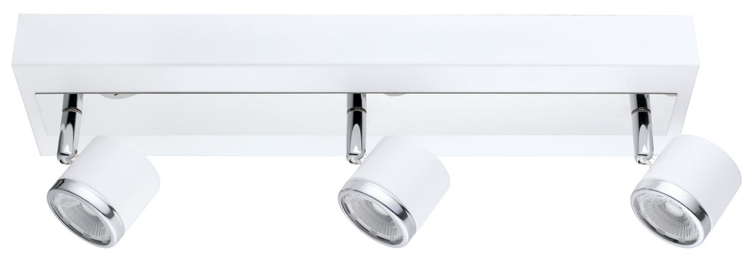 Pierino 1 LED Track in White & Chrome - available from The Lighting Shoppe, trusted by Canadian homeowners