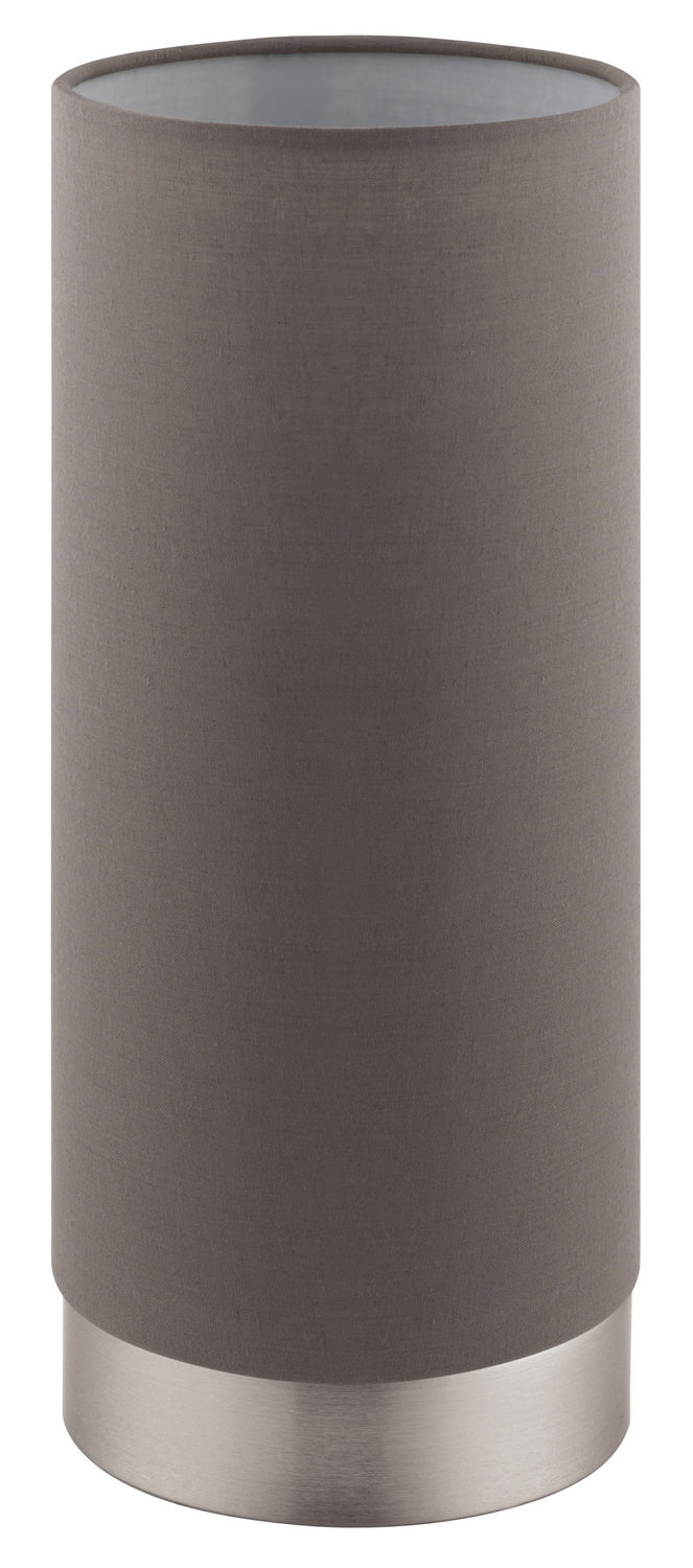 Pasteri One Light Table Lamp in Matte Nickel - available from The Lighting Shoppe, trusted by Canadian homeowners