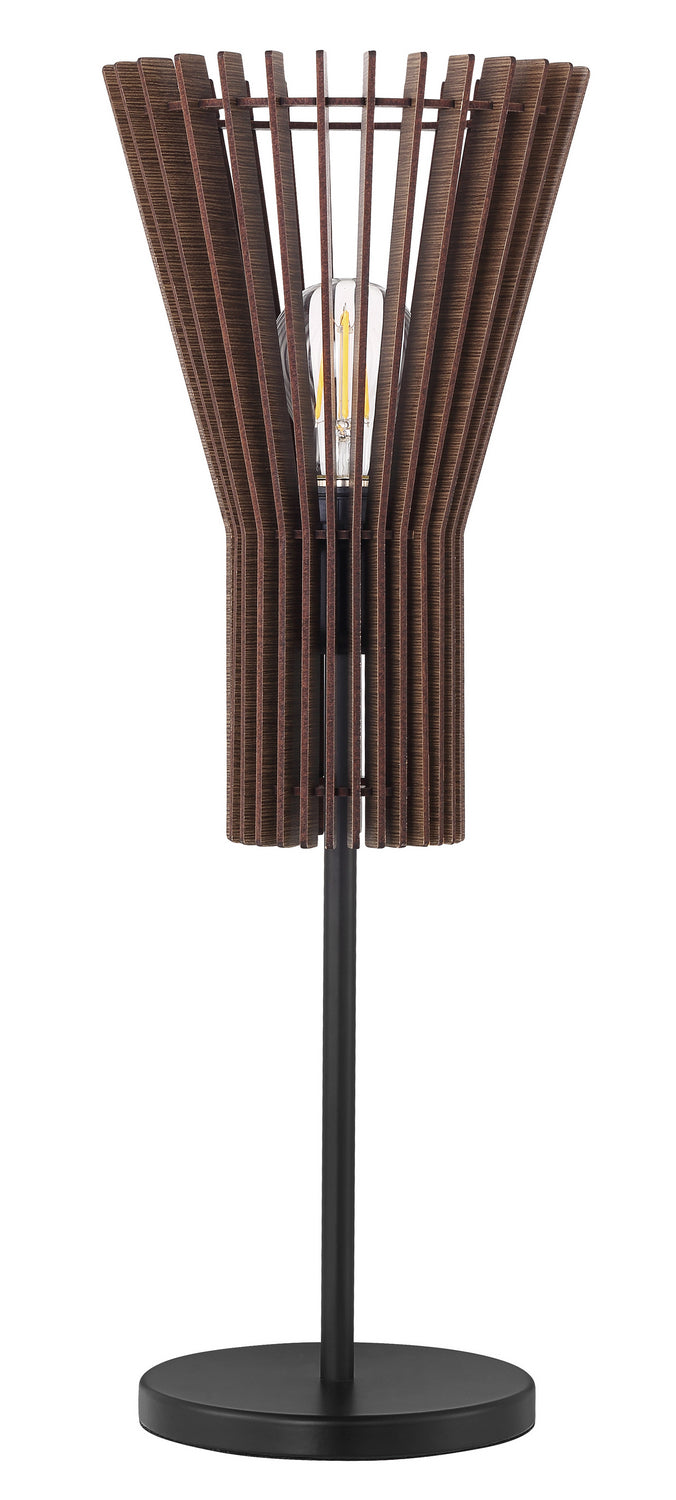 Atenza One Light Table Lamp in Matte Black - available from The Lighting Shoppe, trusted by Canadian homeowners