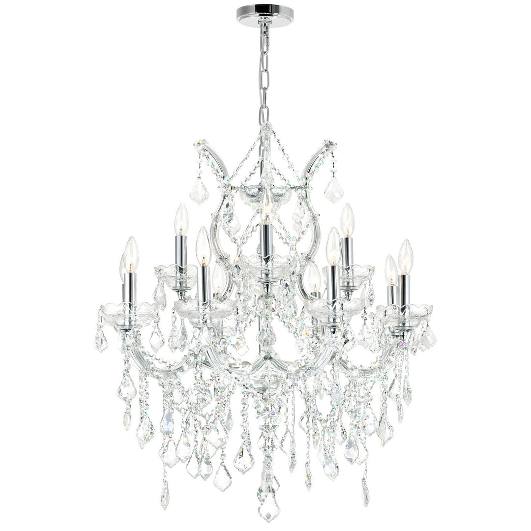 Maria Theresa 13 Light Chandelier in Chrome - available from The Lighting Shoppe, trusted by Canadian homeowners