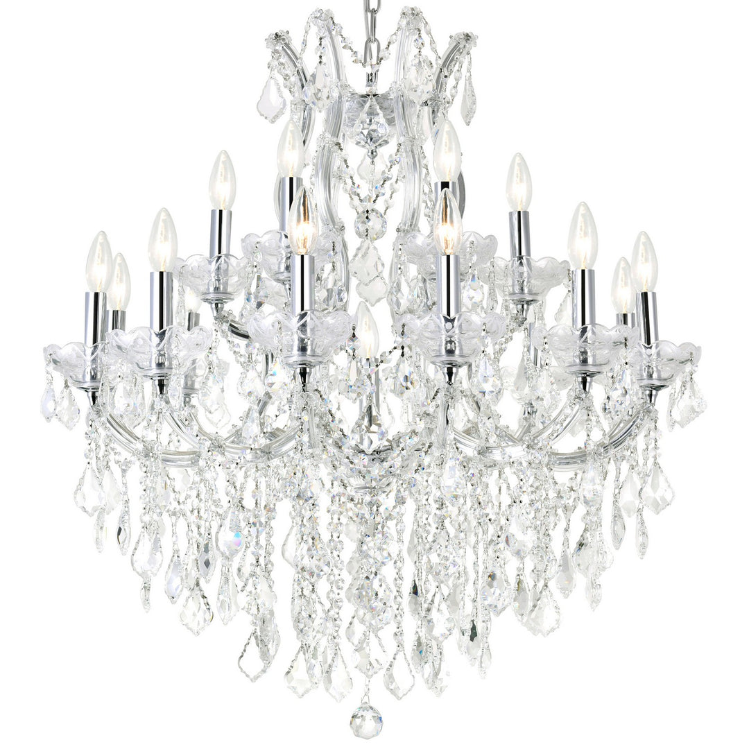 Maria Theresa 19 Light Chandelier in Chrome - available from The Lighting Shoppe, trusted by Canadian homeowners