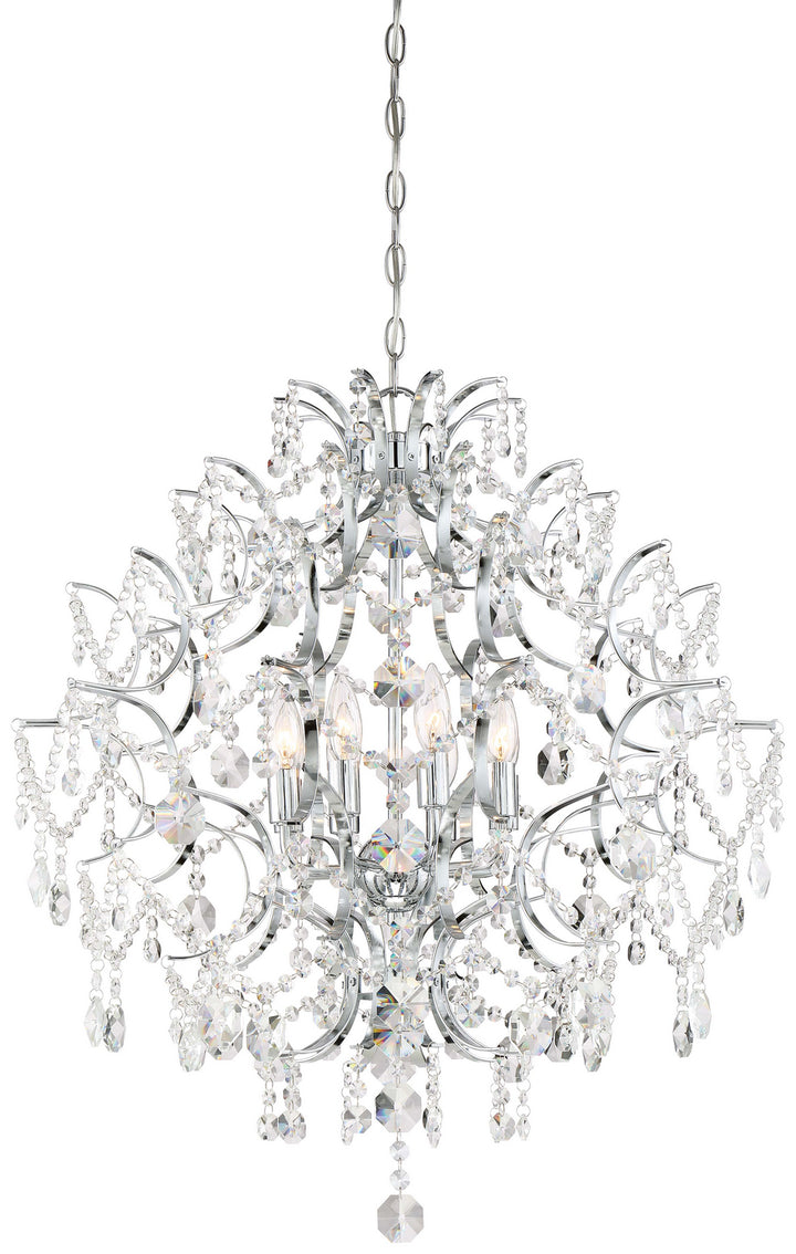 Minka-Lavery - 3158-77 - Eight Light Chandelier - Isabella's Crown - Chrome