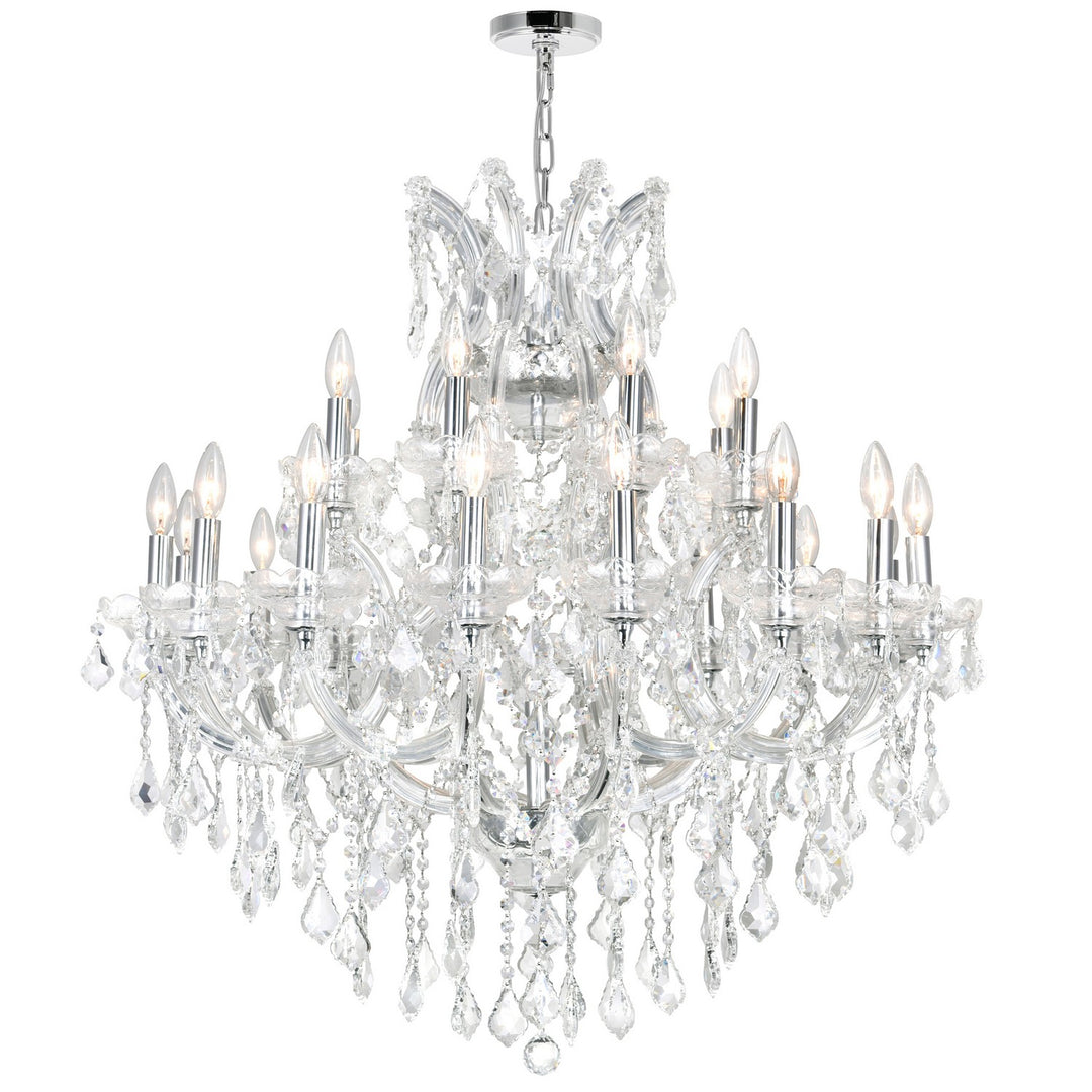 Maria Theresa 25 Light Chandelier in Chrome - available from The Lighting Shoppe, trusted by Canadian homeowners
