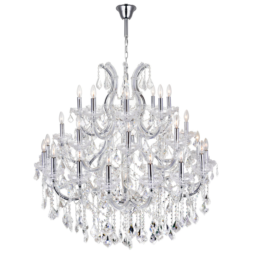 CWI Lighting Canada - 8318P42C-33 (Clear) - 33 Light Chandelier - Maria Theresa - Chrome