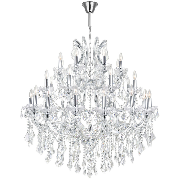 Maria Theresa 33 Light Chandelier in Chrome - available from The Lighting Shoppe, trusted by Canadian homeowners