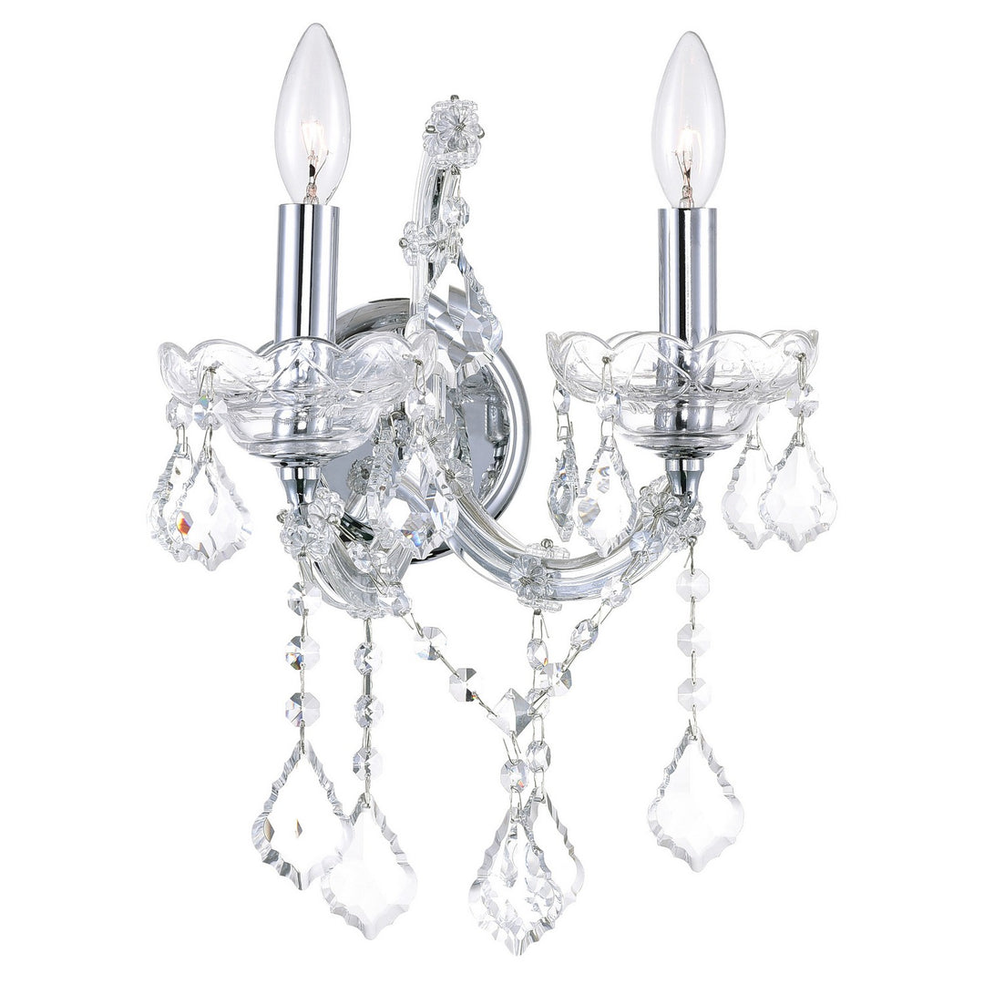 CWI Lighting Canada - 8318W12C-2 (Clear) - Two Light Wall Sconce - Maria Theresa - Chrome