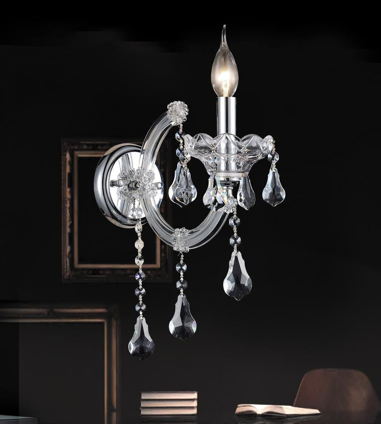 CWI Lighting Canada - 8318W5C-1 (Clear) - One Light Wall Sconce - Maria Theresa - Chrome