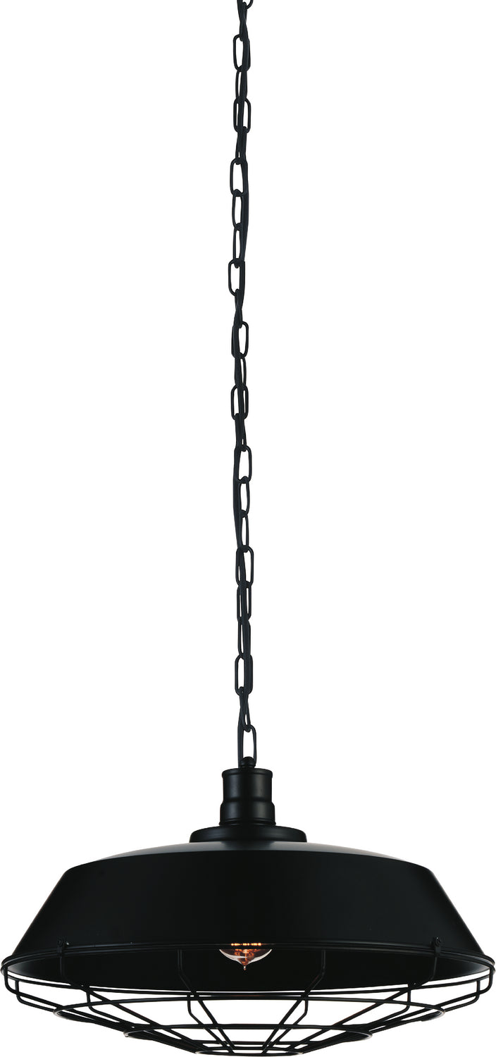 Morgan One Light Pendant in Black - available from The Lighting Shoppe, trusted by Canadian homeowners