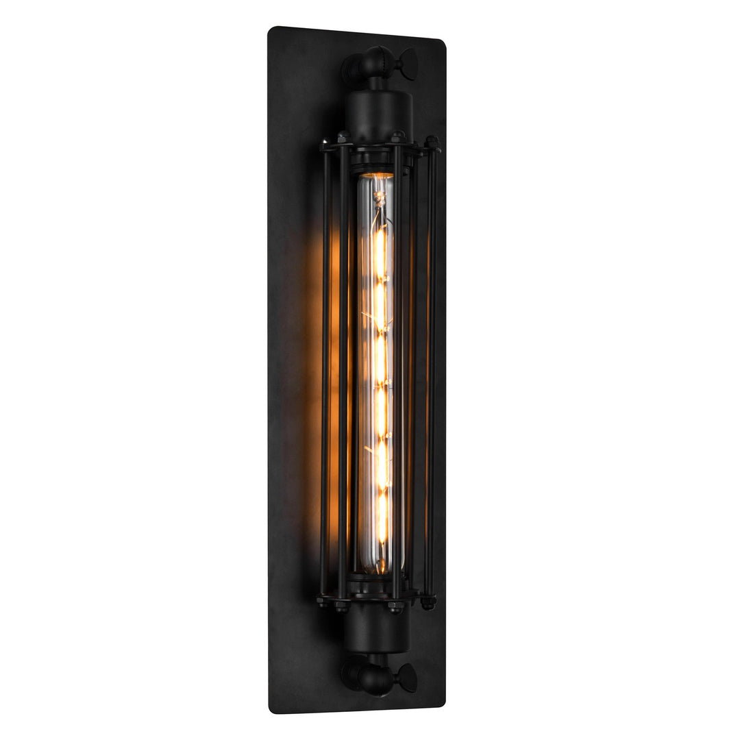 Kiera One Light Wall Sconce in Black - available from The Lighting Shoppe, trusted by Canadian homeowners