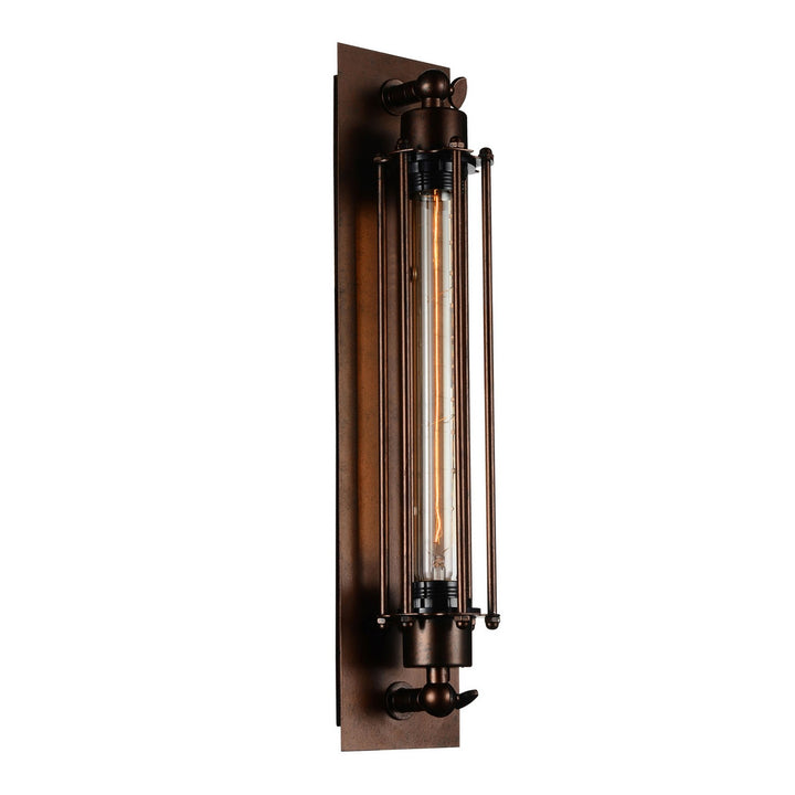 Kiera One Light Wall Sconce in Chocolate - available from The Lighting Shoppe, trusted by Canadian homeowners