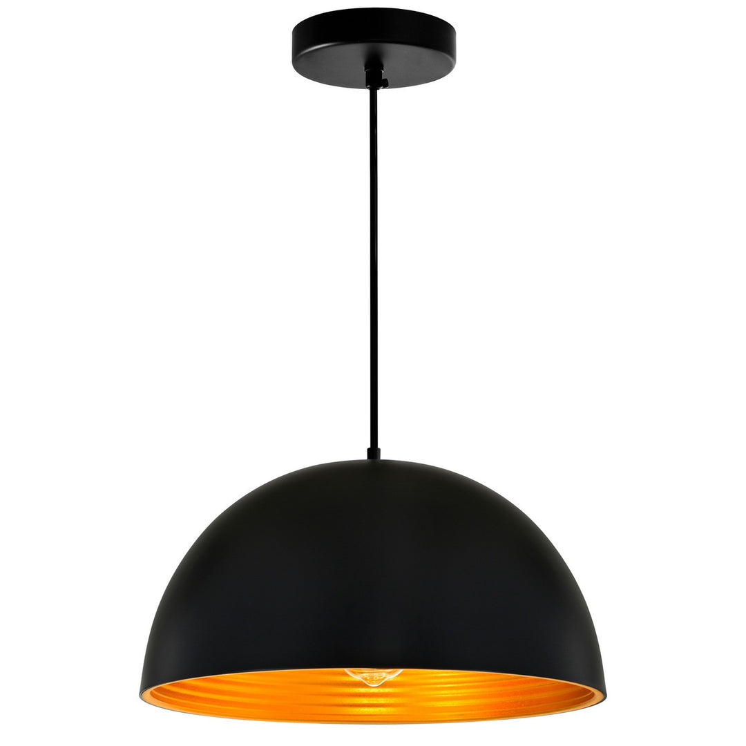 Modest One Light Pendant in Black - available from The Lighting Shoppe, trusted by Canadian homeowners