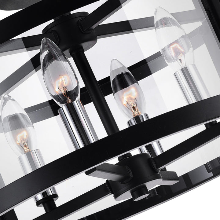 CWI Lighting Canada - 9827C18-4-101 - Four Light Flush Mount - Miette - Black