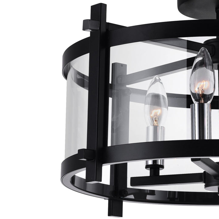 CWI Lighting Canada - 9827C18-4-101 - Four Light Flush Mount - Miette - Black