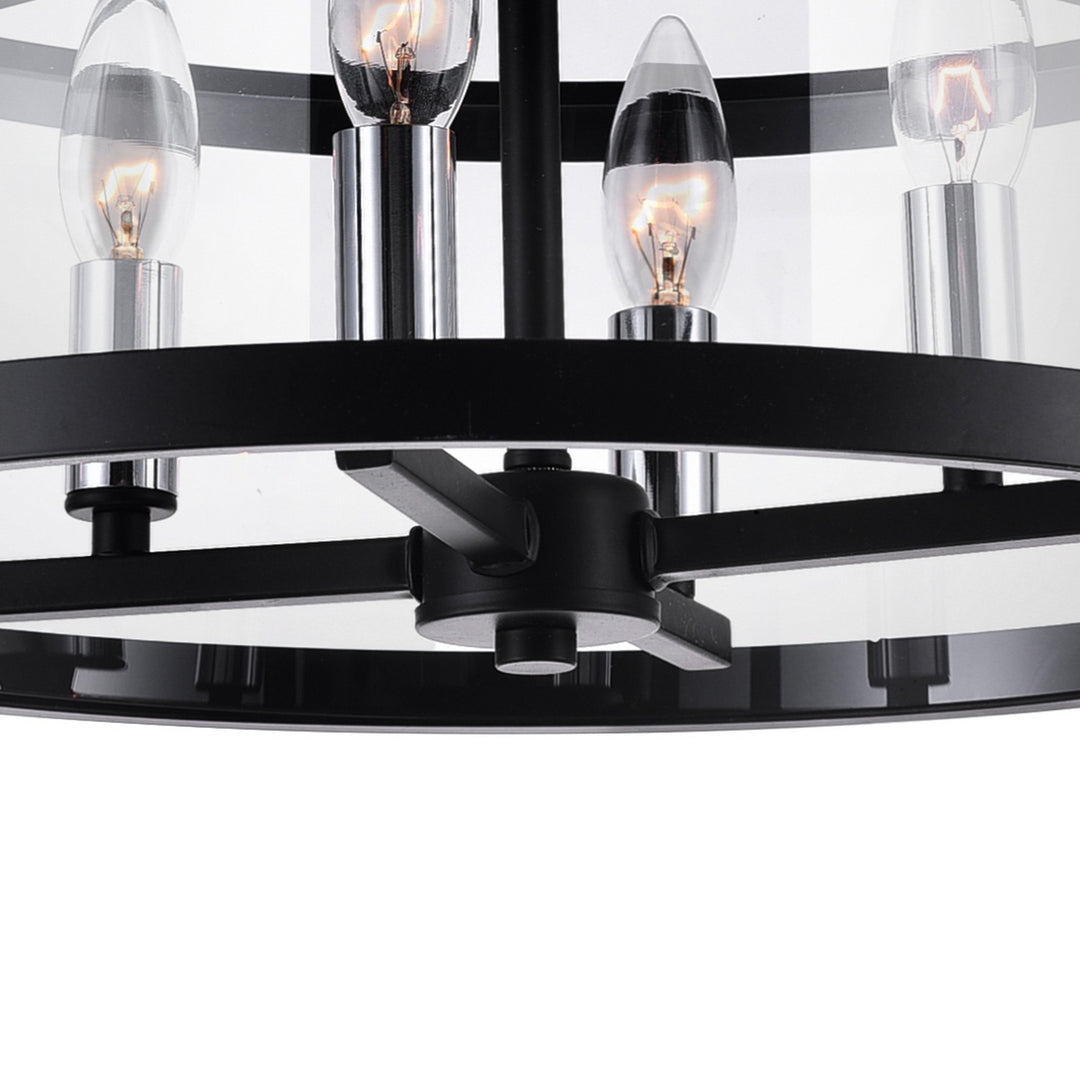 CWI Lighting Canada - 9827C18-4-101 - Four Light Flush Mount - Miette - Black
