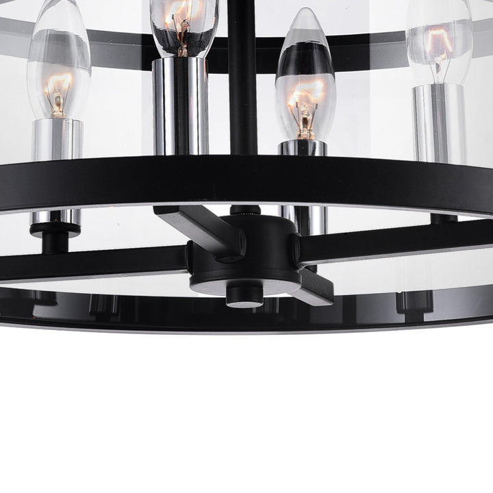 CWI Lighting Canada - 9827C18-4-101 - Four Light Flush Mount - Miette - Black