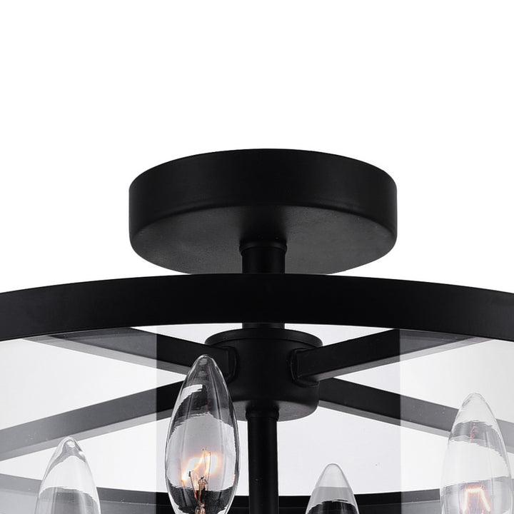 CWI Lighting Canada - 9827C18-4-101 - Four Light Flush Mount - Miette - Black