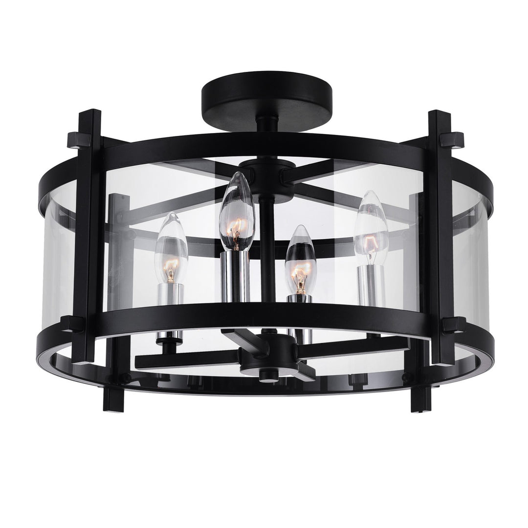 CWI Lighting Canada - 9827C18-4-101 - Four Light Flush Mount - Miette - Black