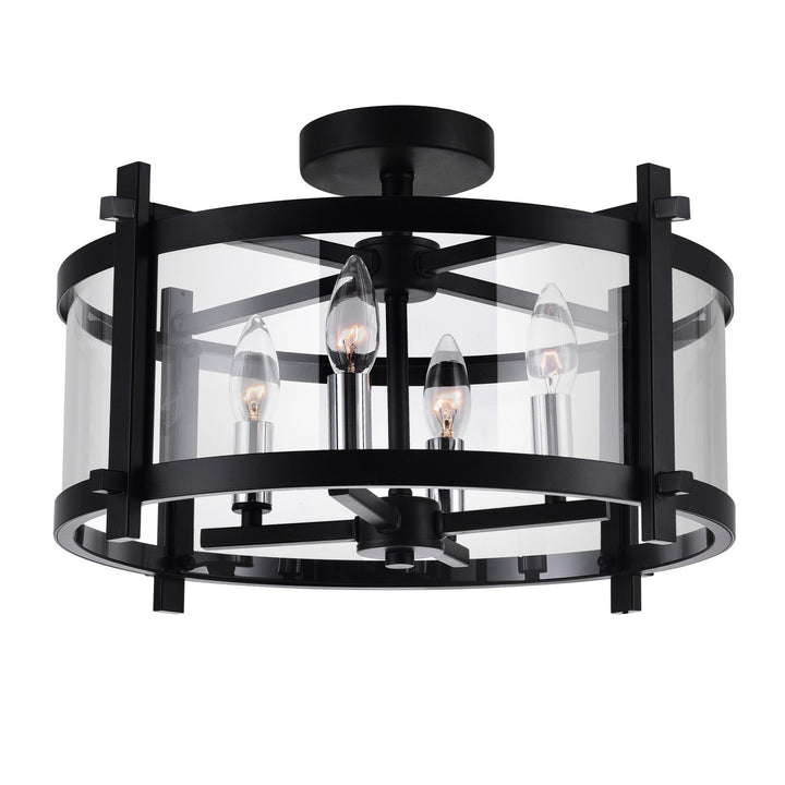 CWI Lighting Canada - 9827C18-4-101 - Four Light Flush Mount - Miette - Black