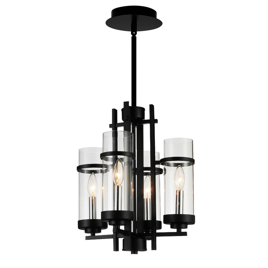 Sierra Four Light Mini Pendant in Black - available from The Lighting Shoppe, trusted by Canadian homeowners