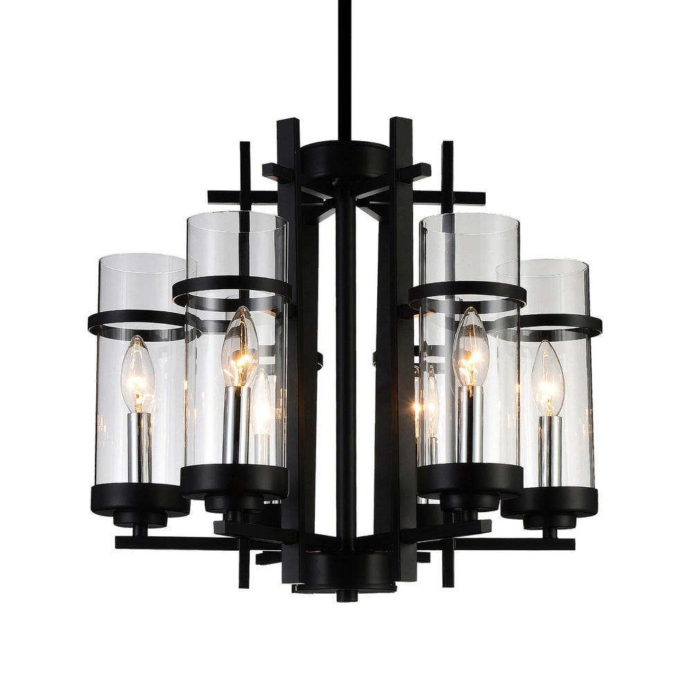 CWI Lighting Canada - 9827P18-6-101 - Six Light Chandelier - Sierra - Black