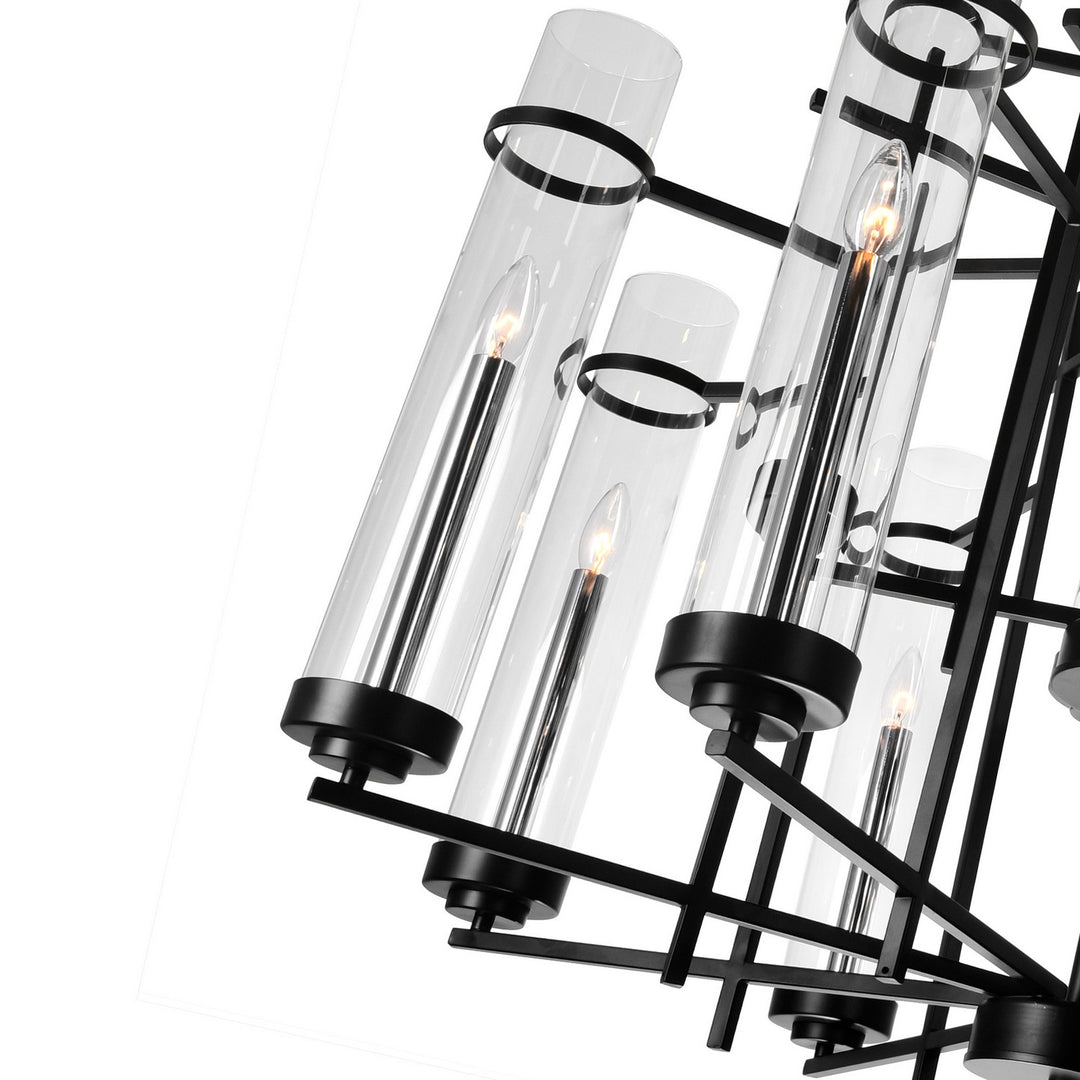 CWI Lighting Canada - 9827P30-12-101-A - 12 Light Chandelier - Sierra - Black