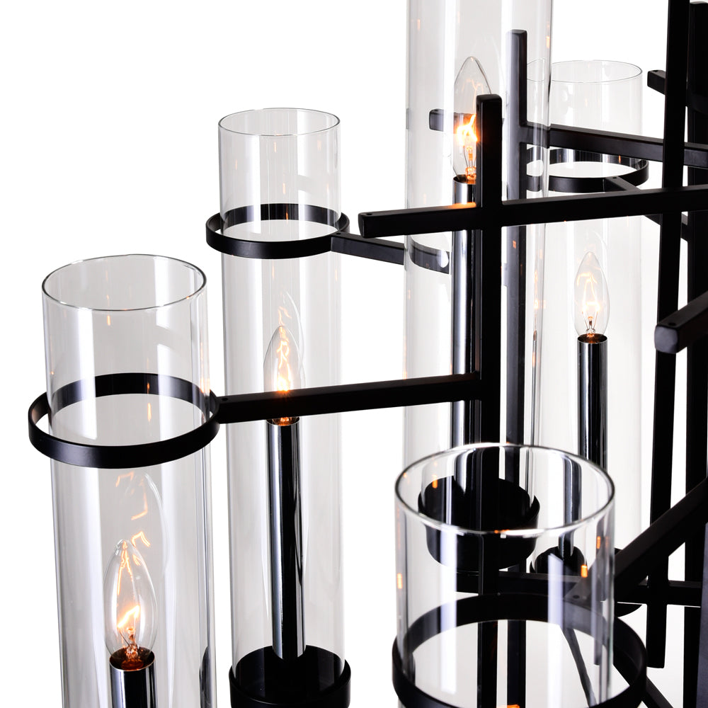 CWI Lighting Canada - 9827P38-12-101 - 12 Light Chandelier - Sierra - Black
